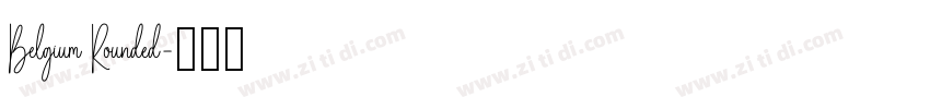Belgium Rounded字体转换